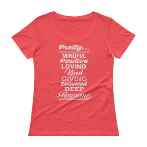 Pretty Mindful Ladies' Scoopneck T-Shirt