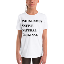 Indigenous, Native, Natural, Original Youth Short Sleeve T-Shirt