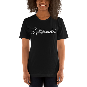 Sophistarachet Short-Sleeve Unisex T-Shirt white lettering